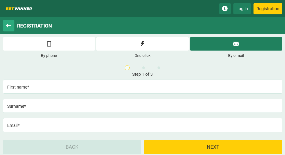 Option 1: Quick Registration