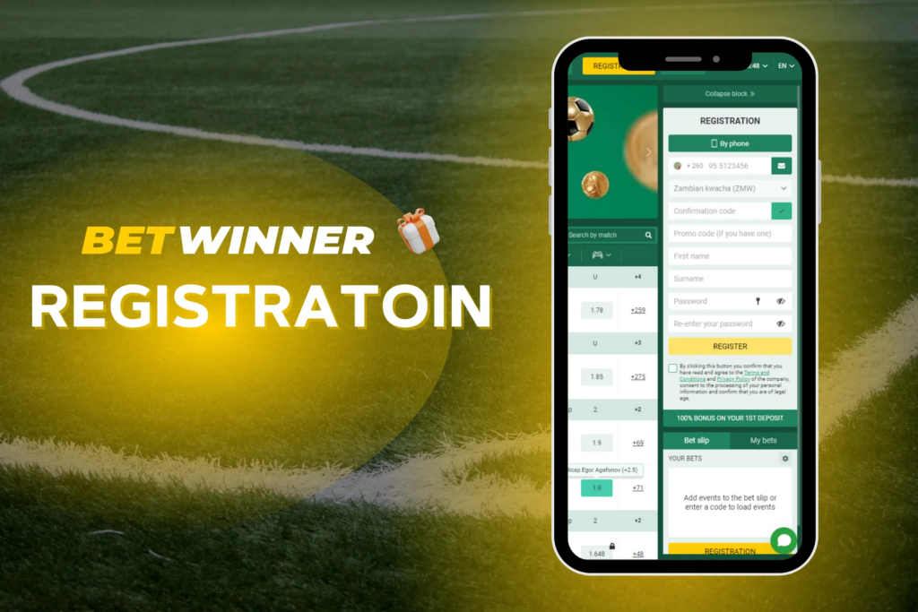 Mobile Registration at Betwinner